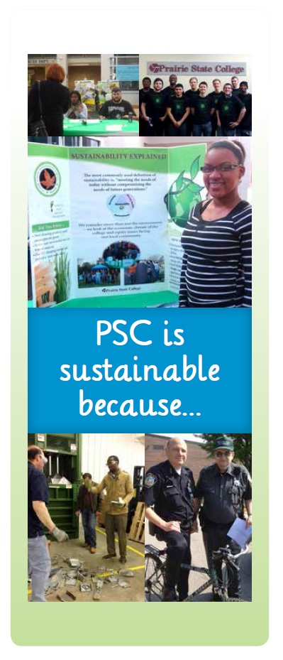 PSC is sustainable because photo collage