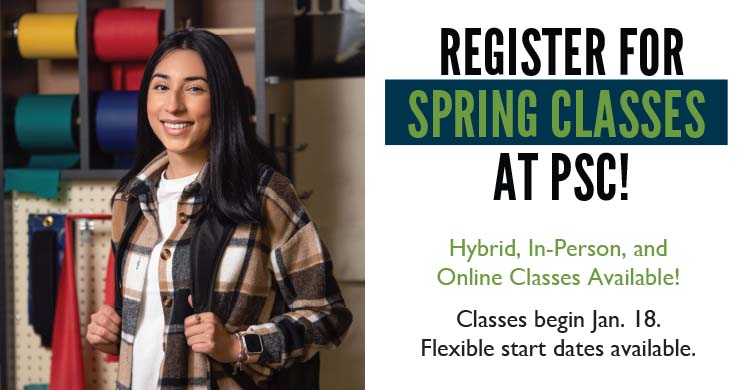 Register For Spring Classes at PSC!