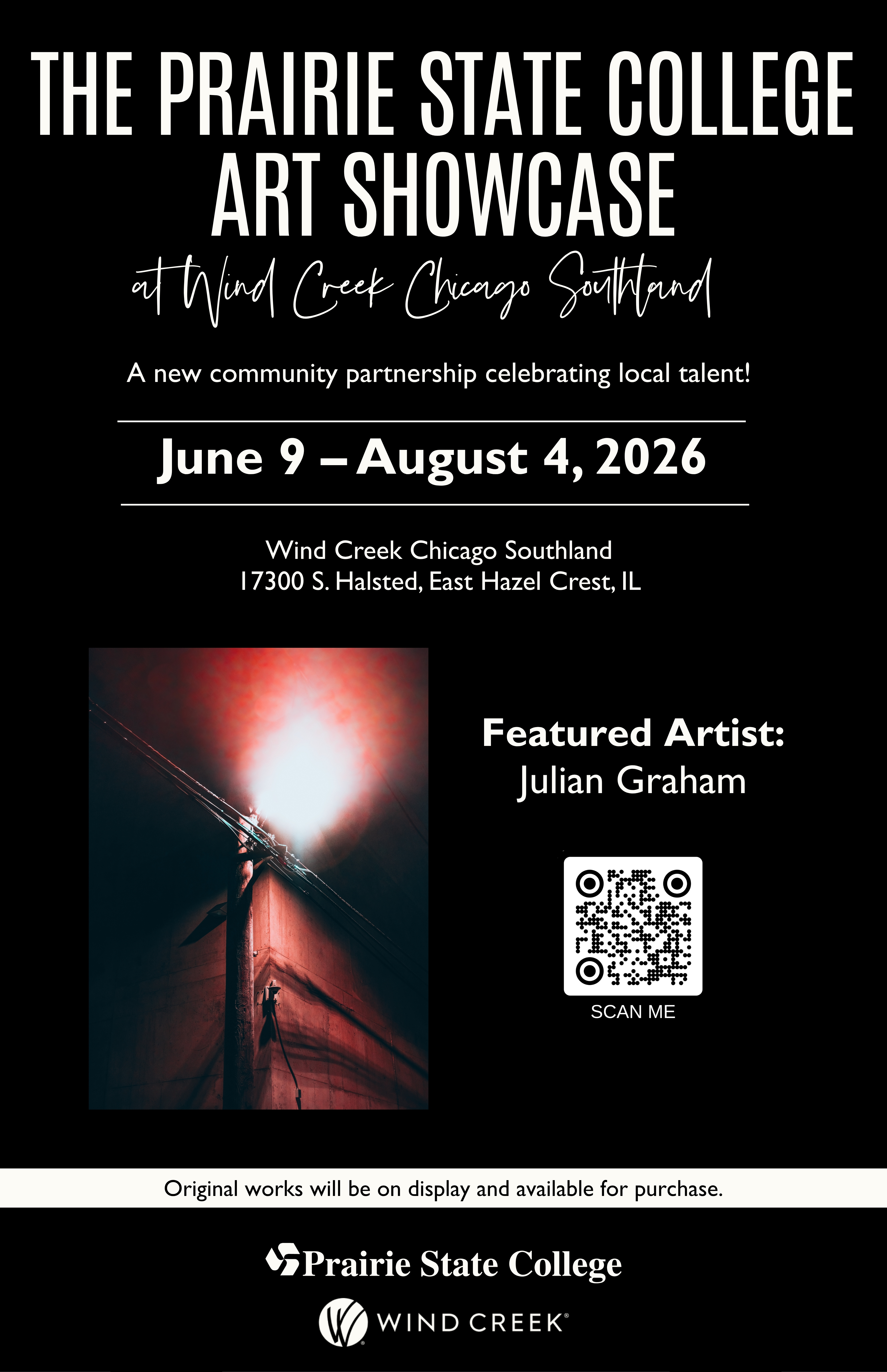 The Prairie Stae College Showcase Julian Graham at Windcreek Casino