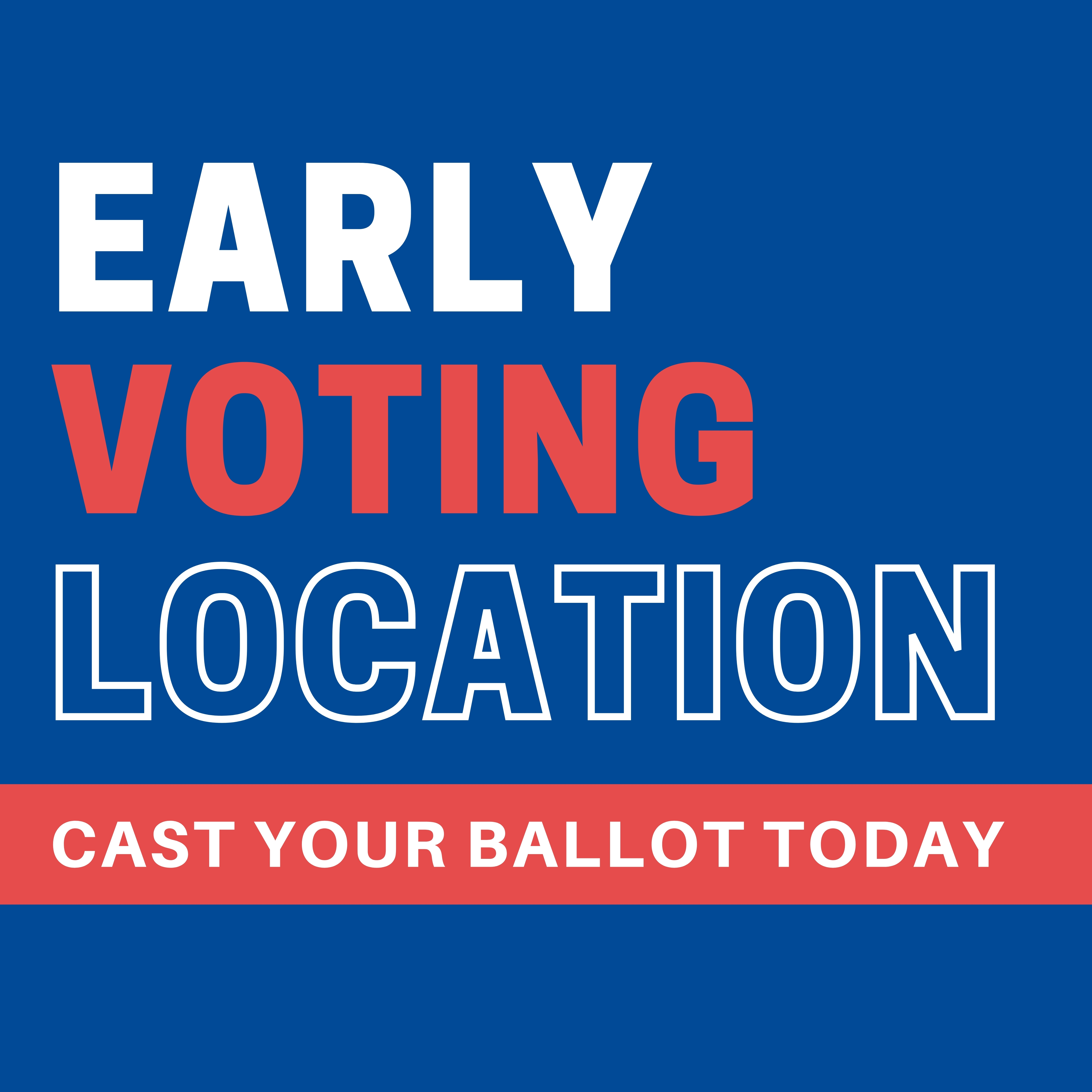 Early Voting for General Election will be hosted at Prairie State College