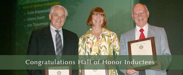 Hall of Honor 2010 Inductees-James Troutman, Dale Haywood (Postumus), Glenn Stehr