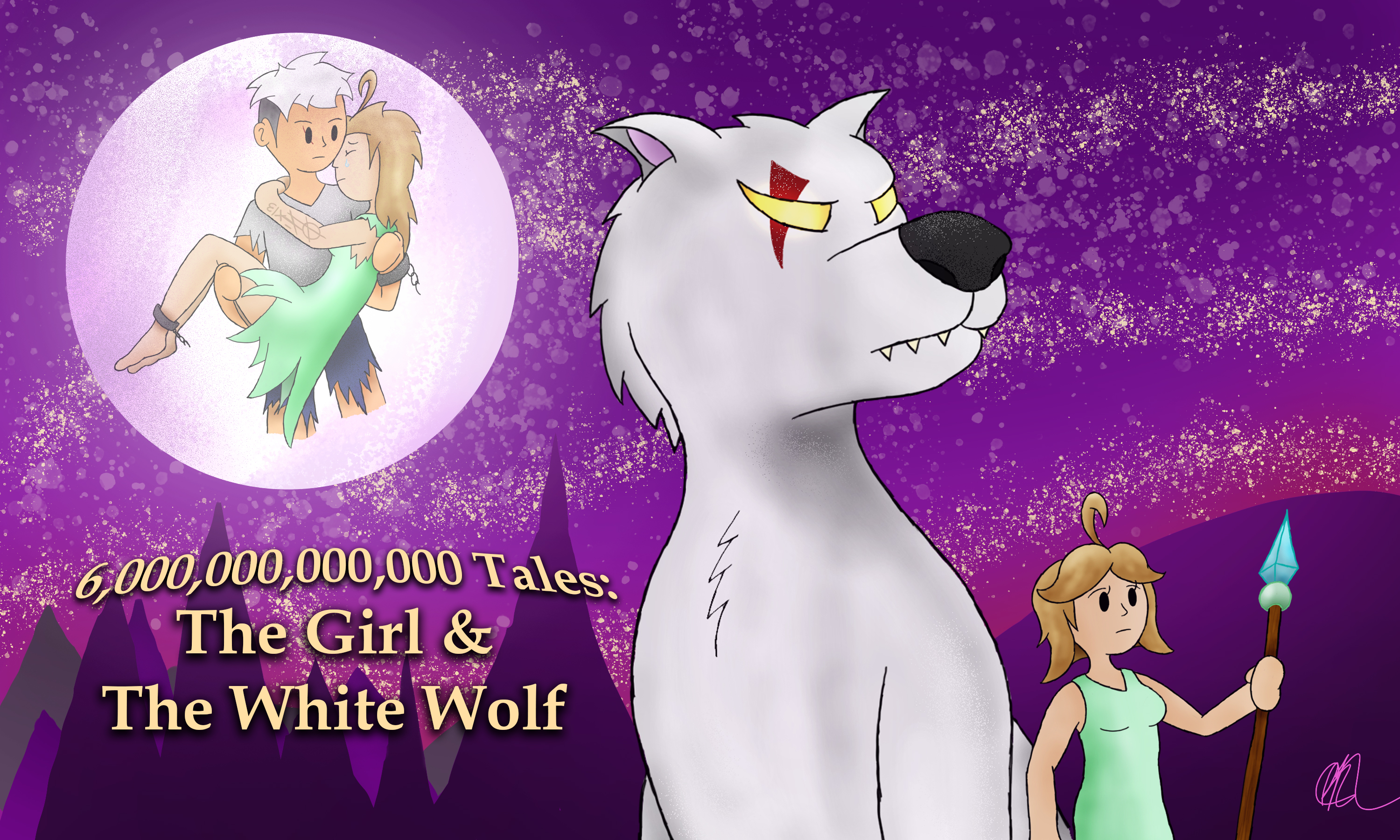 The Girl and The White Wolf